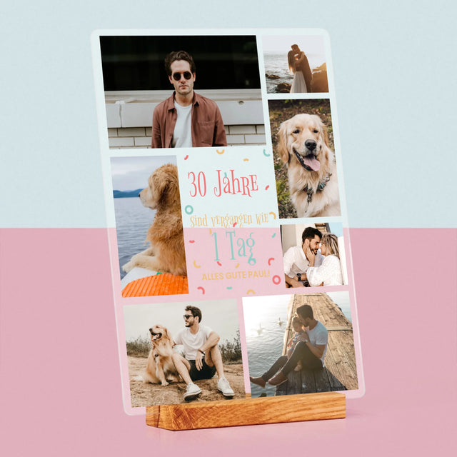 Fotocollage: 30 Jahre Sind Vergangen - Druck Auf Acrylglas