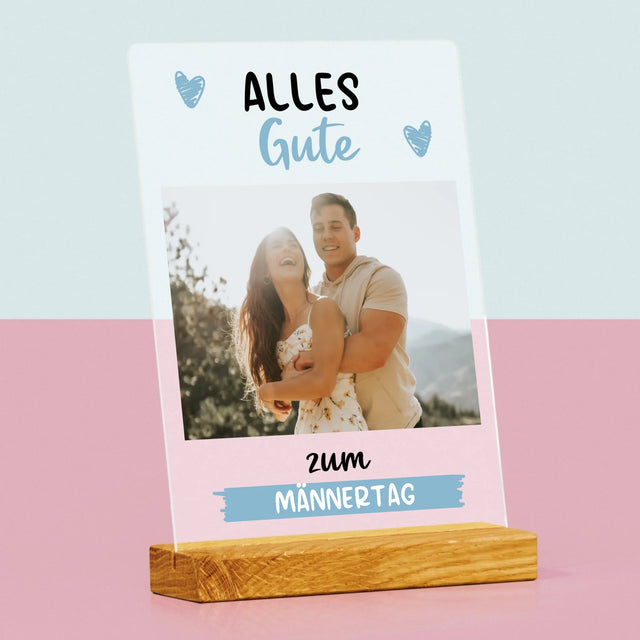 Foto Und Unterschrift: Alles Gute Zum Männertag - Druck Auf Acrylglas