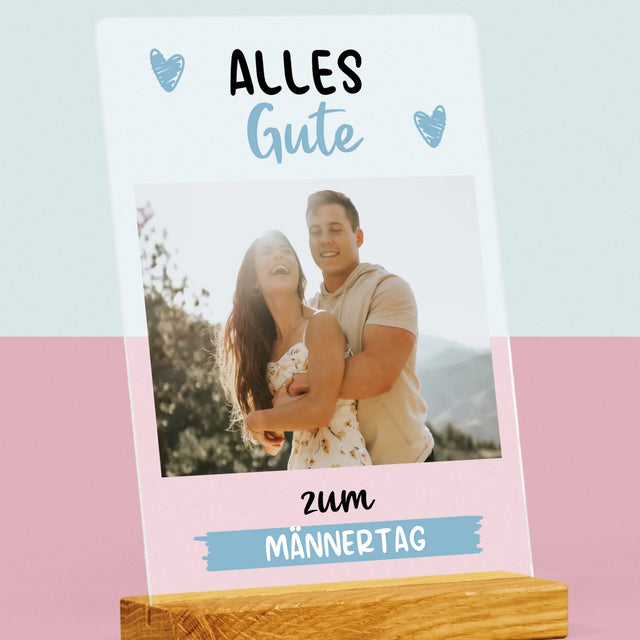 Foto Und Unterschrift: Alles Gute Zum Männertag - Druck Auf Acrylglas