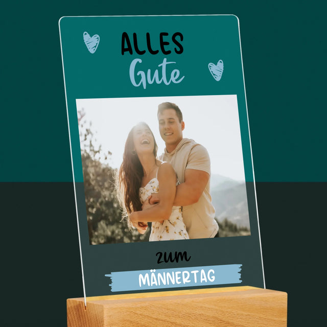 Foto Und Unterschrift: Alles Gute Zum Männertag - Druck Auf Acrylglas