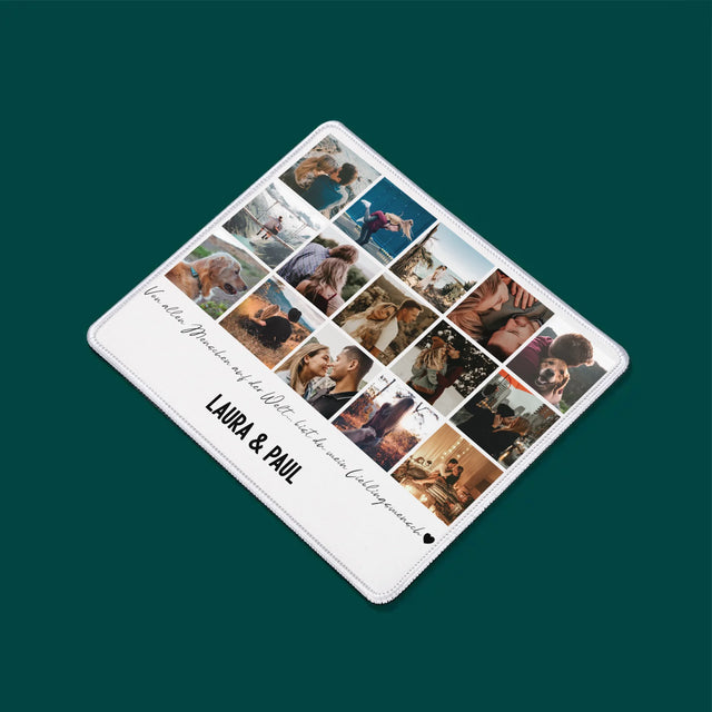 Fotocollage: Von Allen Menschen Auf Der Welt - Mauspad