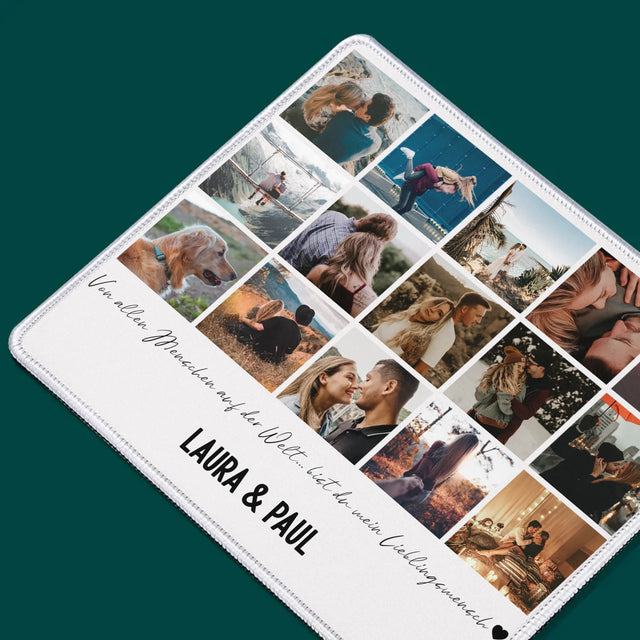 Fotocollage: Von Allen Menschen Auf Der Welt - Mauspad