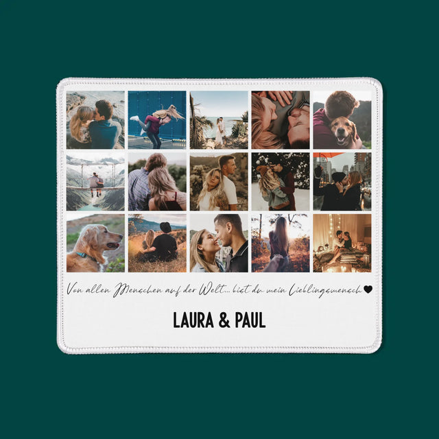 Fotocollage: Von Allen Menschen Auf Der Welt - Mauspad