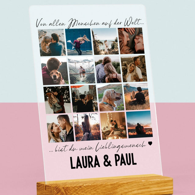 Fotocollage: Von Allen Menschen Auf Der Welt - Druck Auf Acrylglas