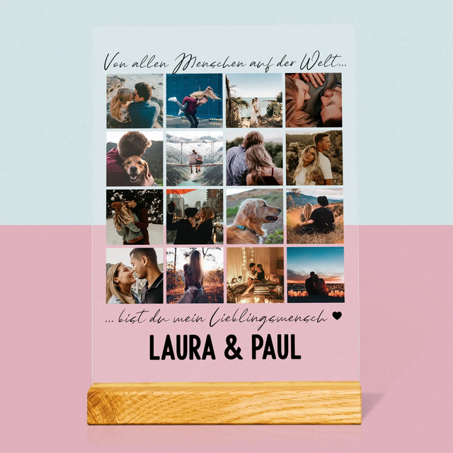 Fotocollage: Von Allen Menschen Auf Der Welt - Druck Auf Acrylglas