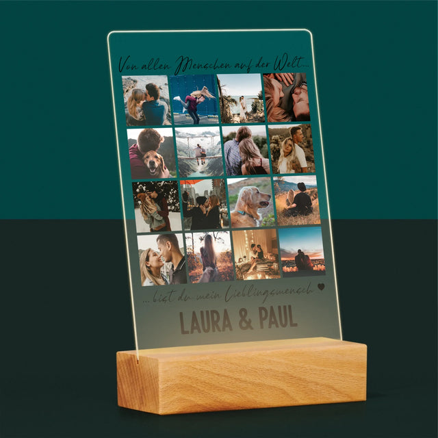 Fotocollage: Von Allen Menschen Auf Der Welt - Druck Auf Acrylglas