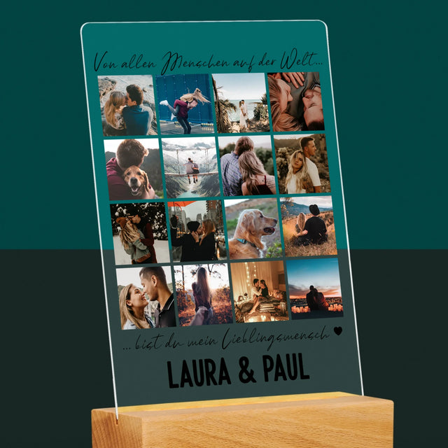 Fotocollage: Von Allen Menschen Auf Der Welt - Druck Auf Acrylglas