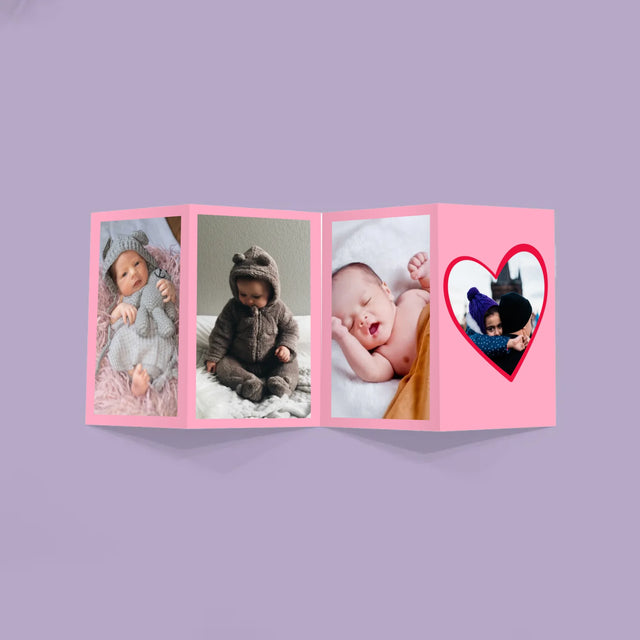 Foto Und Unterschrift: Ein Valentinsgruß Für Papa - Fotos, Harmonikaartig Gefaltet