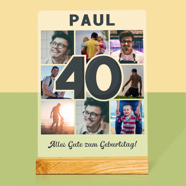 Fotocollage: 40 Jahre - Druck Auf Acrylglas