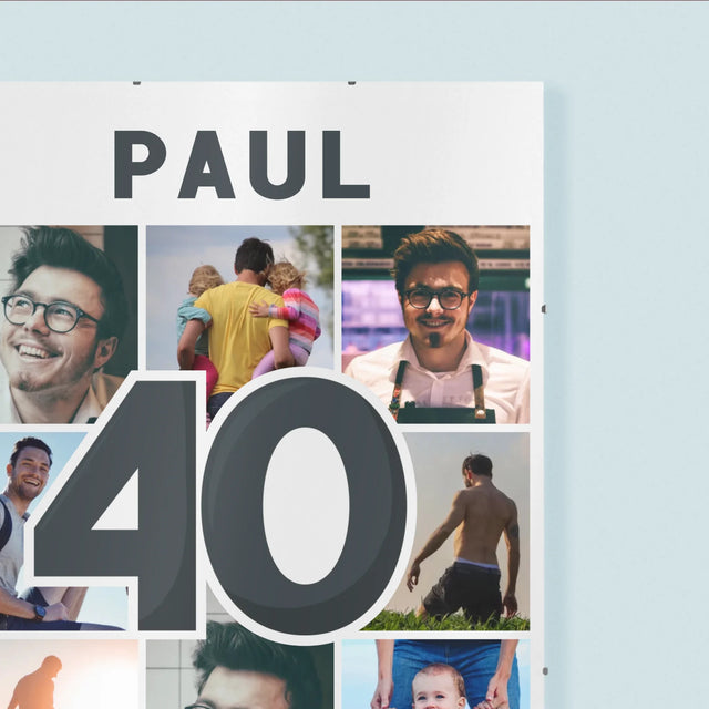 Fotocollage: 40 Jahre - Poster