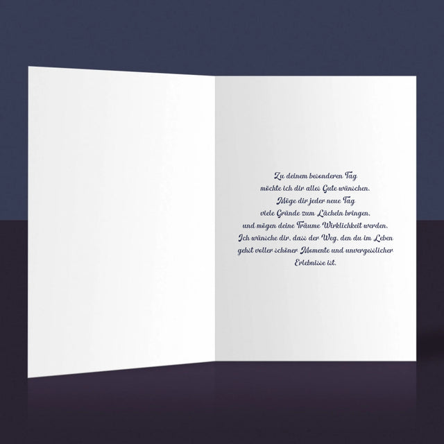 Fotocollage: 40 Jahre - Glückwunschkarte