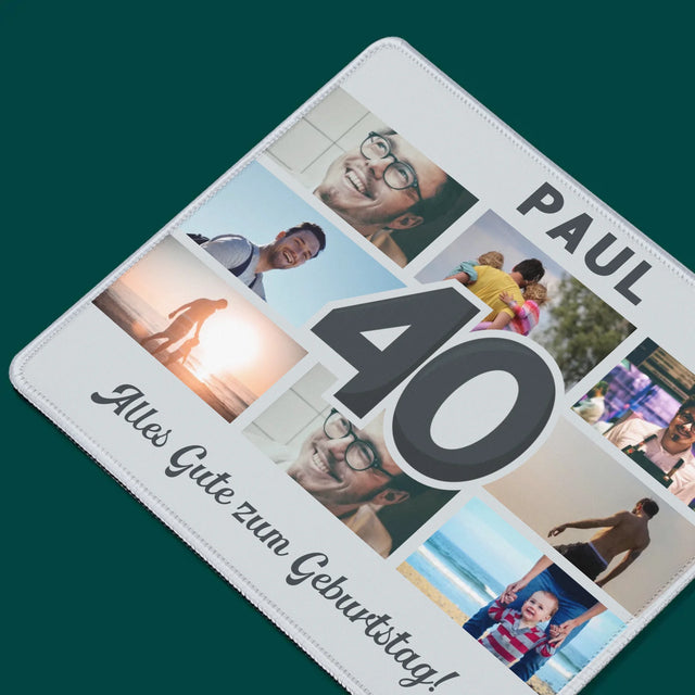Fotocollage: 40 Jahre - Mauspad