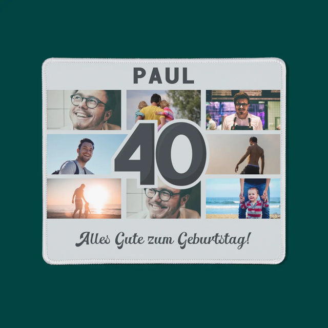 Fotocollage: 40 Jahre - Mauspad
