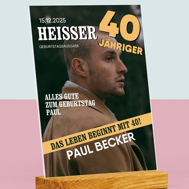 Magazin-Cover: Heißer 40-Jähriger - Druck Auf Acrylglas