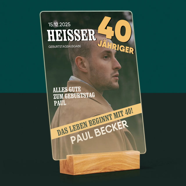 Magazin-Cover: Heißer 40-Jähriger - Druck Auf Acrylglas