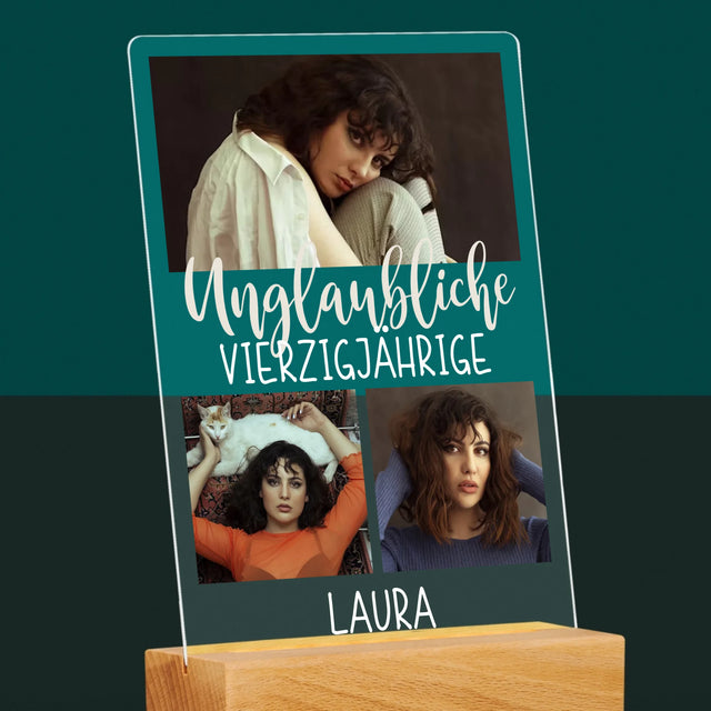 Fotocollage: Unglaubliche Vierzigjährige - Druck Auf Acrylglas