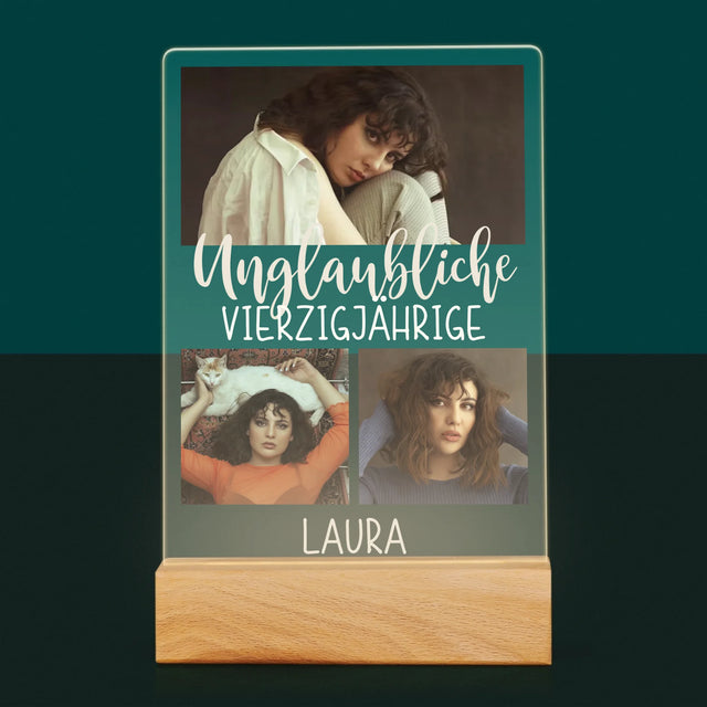 Fotocollage: Unglaubliche Vierzigjährige - Druck Auf Acrylglas