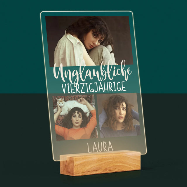 Fotocollage: Unglaubliche Vierzigjährige - Druck Auf Acrylglas