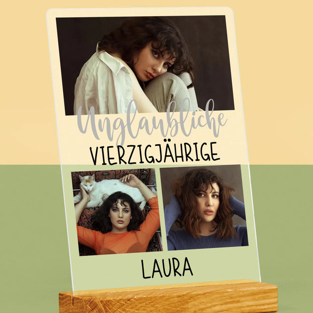 Fotocollage: Unglaubliche Vierzigjährige - Druck Auf Acrylglas