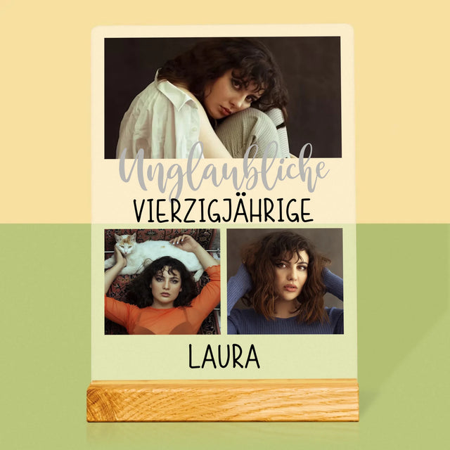 Fotocollage: Unglaubliche Vierzigjährige - Druck Auf Acrylglas