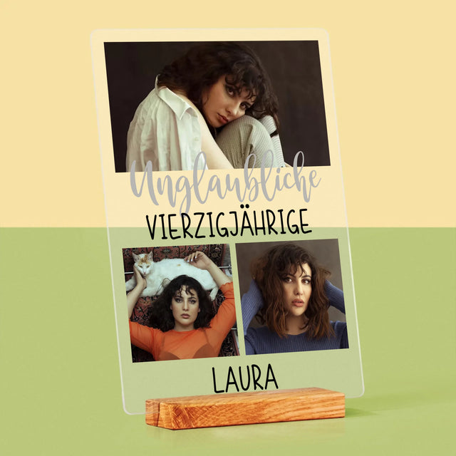 Fotocollage: Unglaubliche Vierzigjährige - Druck Auf Acrylglas