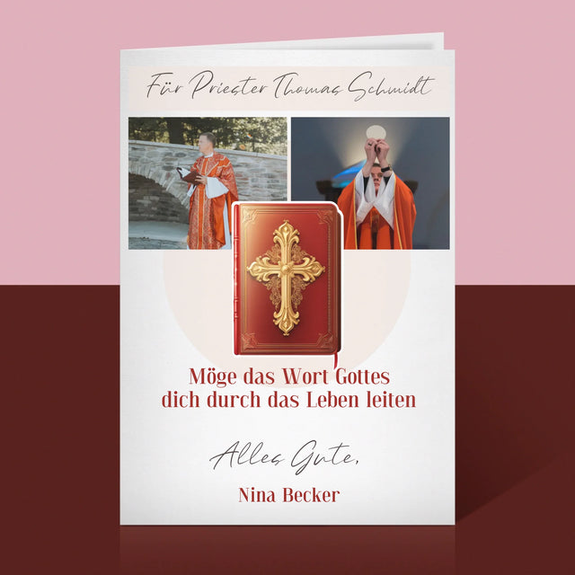 Fotocollage: Das Wort Gottes - Glückwunschkarte