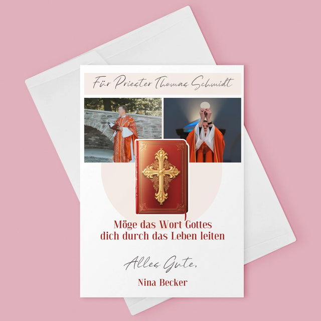 Fotocollage: Das Wort Gottes - Glückwunschkarte