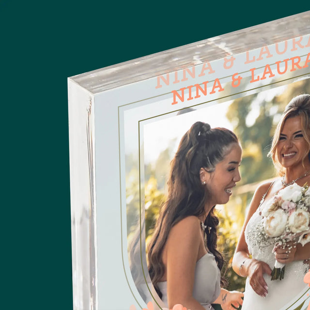 Foto Und Unterschrift: Trauzeugin Für Einen Tag - Acrylblock