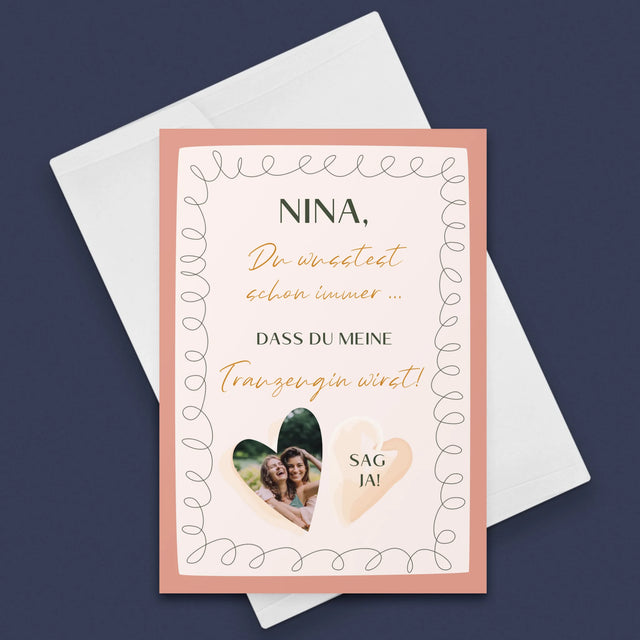 Foto Und Unterschrift: Du Wusstest Schon Immer - Glückwunschkarte