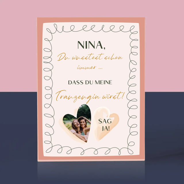 Foto Und Unterschrift: Du Wusstest Schon Immer - Acrylblock