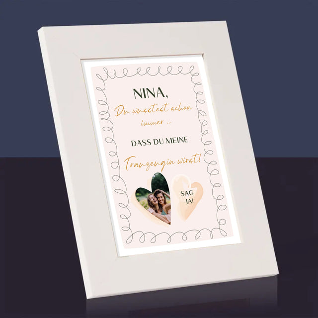 Foto Und Unterschrift: Du Wusstest Schon Immer - Bilderrahmen