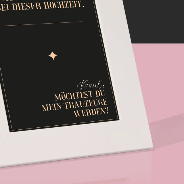 Name Und Unterschrift: Meine Einzige Entscheidung - Bilderrahmen