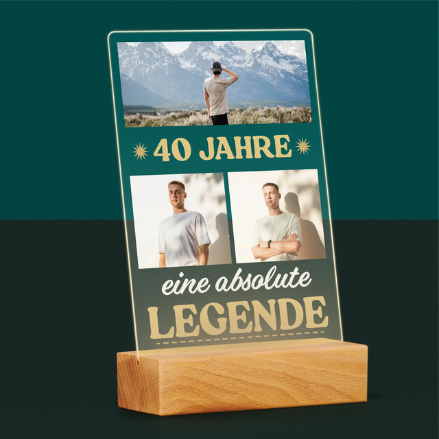 Fotocollage: 40 Jahre Lang Eine Legende - Druck Auf Acrylglas