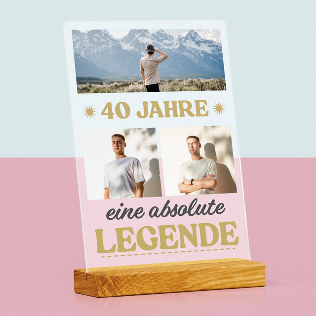 Fotocollage: 40 Jahre Lang Eine Legende - Druck Auf Acrylglas