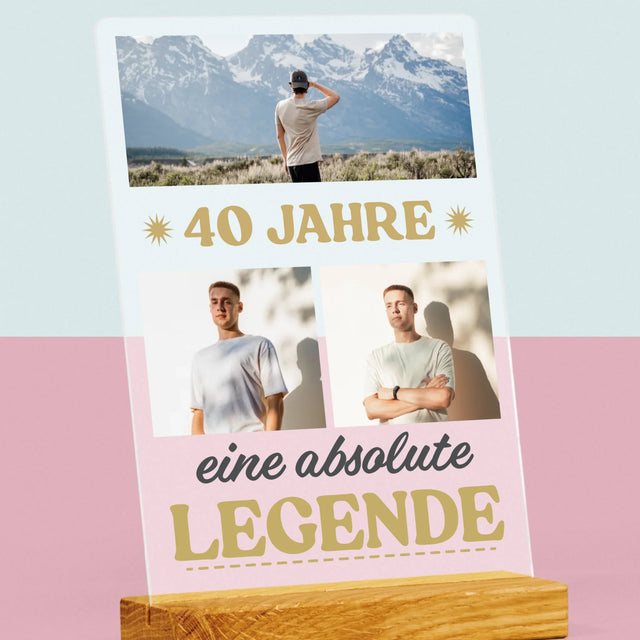 Fotocollage: 40 Jahre Lang Eine Legende - Druck Auf Acrylglas