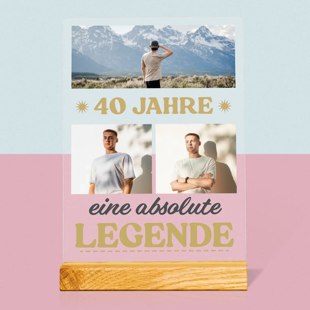 Fotocollage: 40 Jahre Lang Eine Legende - Druck Auf Acrylglas
