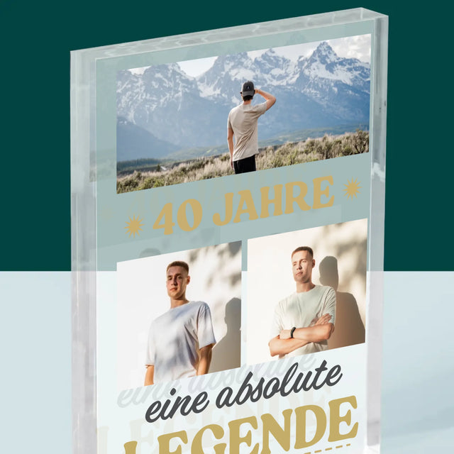 Fotocollage: 40 Jahre Lang Eine Legende - Druck Auf Acrylglas