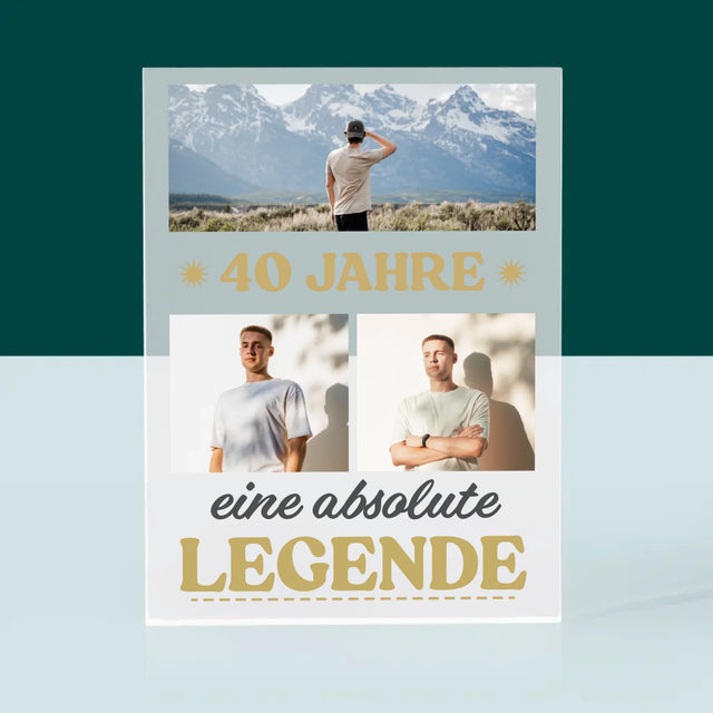 Fotocollage: 40 Jahre Lang Eine Legende - Druck Auf Acrylglas