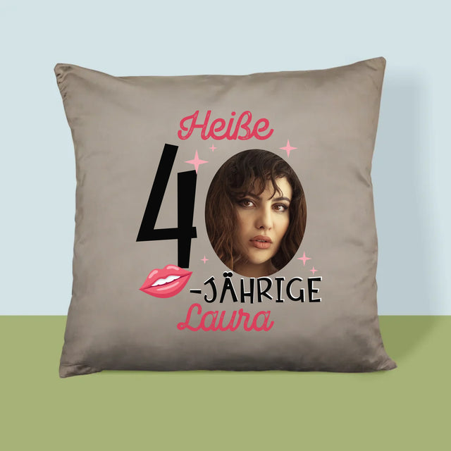 Foto Und Unterschrift: Heiße 40-Jährige - Kissen