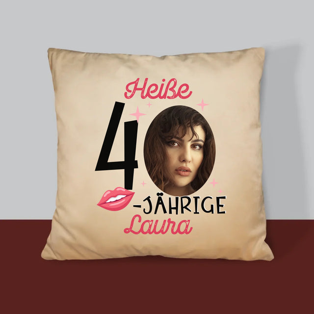 Foto Und Unterschrift: Heiße 40-Jährige - Kissen