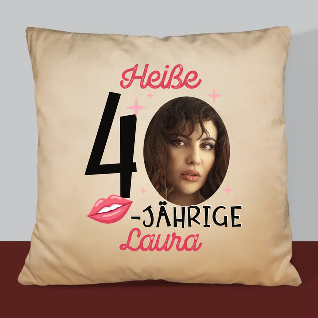 Foto Und Unterschrift: Heiße 40-Jährige - Kissen