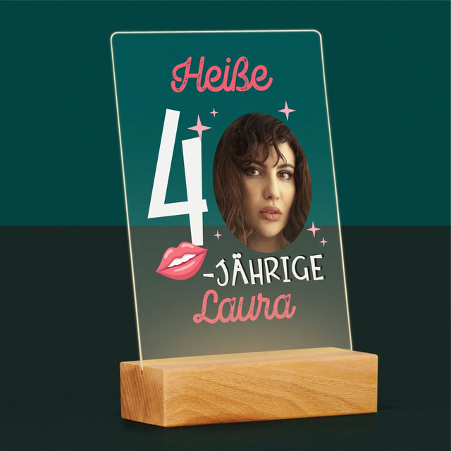 Foto Und Unterschrift: Heiße 40-Jährige - Druck Auf Acrylglas