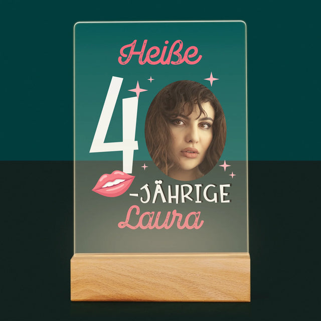 Foto Und Unterschrift: Heiße 40-Jährige - Druck Auf Acrylglas