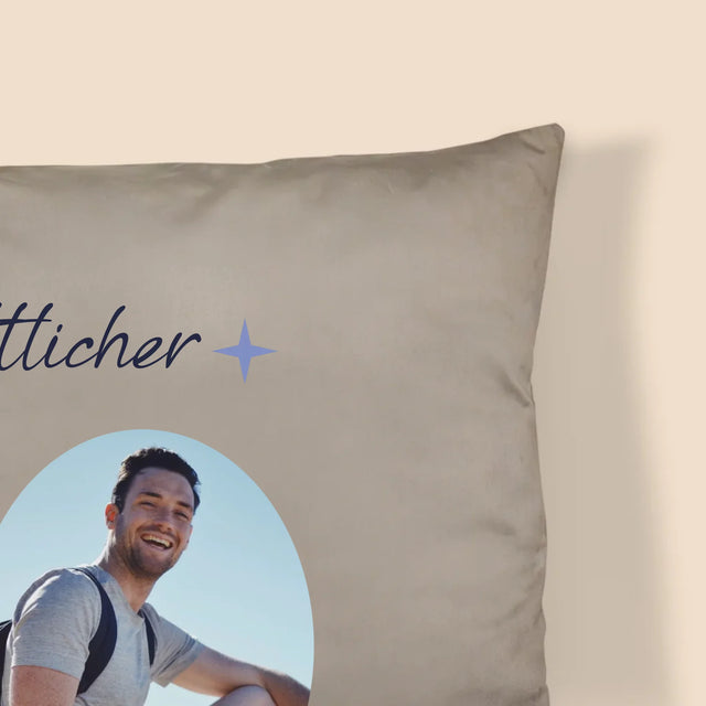 Foto Und Unterschrift: Göttlicher 40-Jähriger - Kissen