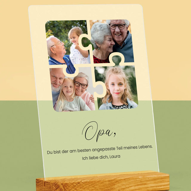 Fotocollage: Fotopuzzle Für Opa - Druck Auf Acrylglas