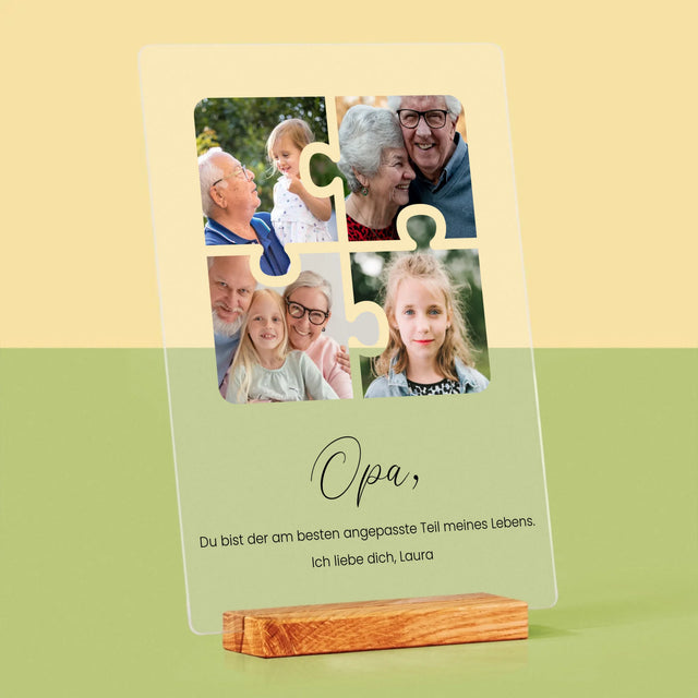 Fotocollage: Fotopuzzle Für Opa - Druck Auf Acrylglas