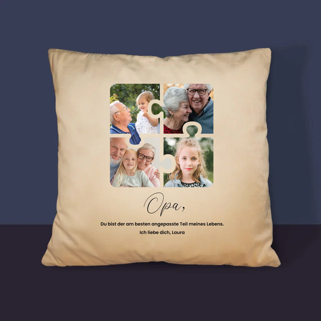 Fotocollage: Fotopuzzle Für Opa - Kissen