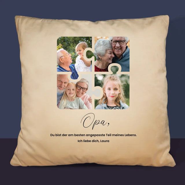 Fotocollage: Fotopuzzle Für Opa - Kissen