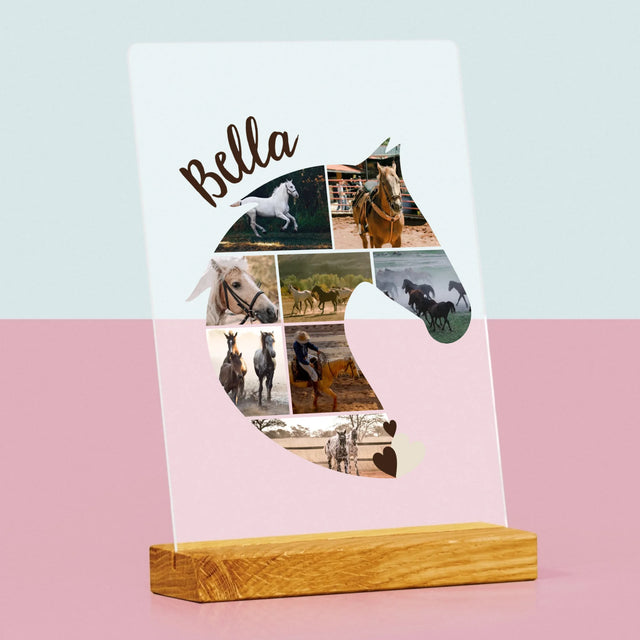 Form-Collage: Pferd - Druck Auf Acrylglas