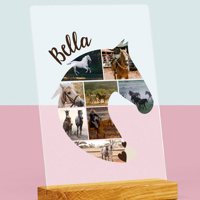 Form-Collage: Pferd - Druck Auf Acrylglas